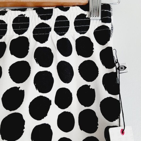 NEW - VEENA Organic Cotton Blend Polka Dot Leggings Tights B&W Kids Girls Sz 14 - Picture 5 of 12
